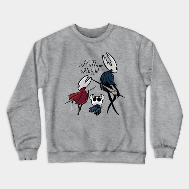 The hollow knight, hornet, and the knight Crewneck Sweatshirt by Quimser